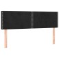 vidaXL Cabecero con LED de terciopelo negro 144x5x78/88 cm vidaXL Cabecero con LED de terciopelo negro 144x5x78/88 cm