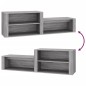 vidaXL Mueble zapatero madera contrachapada gris Sonoma 150x35x45 cm vidaXL Mueble zapatero madera contrachapada gris Sonoma 150x35x45 cm