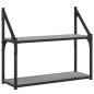 vidaXL Estantería de pared madera ingeniería gris Sonoma 60x21x51 cm