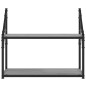 vidaXL Estantería de pared madera ingeniería gris Sonoma 60x21x51 cm