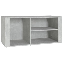 vidaXL Mueble zapatero madera contrachapada gris hormigón 100x35x45 cm