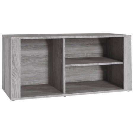 vidaXL Mueble zapatero madera contrachapada gris Sonoma 100x35x45 cm
