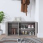 vidaXL Mueble zapatero madera contrachapada gris Sonoma 100x35x45 cm vidaXL Mueble zapatero madera contrachapada gris Sonoma 100x35x45 cm