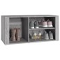 vidaXL Mueble zapatero madera contrachapada gris Sonoma 100x35x45 cm vidaXL Mueble zapatero madera contrachapada gris Sonoma 100x35x45 cm