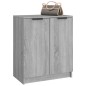 vidaXL Mueble zapatero de madera contrachapada gris Sonoma 59x35x70 cm vidaXL Mueble zapatero de madera contrachapada gris Sonoma 59x35x70 cm