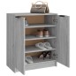 vidaXL Mueble zapatero de madera contrachapada gris Sonoma 59x35x70 cm vidaXL Mueble zapatero de madera contrachapada gris Sonoma 59x35x70 cm