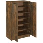 vidaXL Mueble zapatero madera contrachapada roble ahumado 59x35x100 cm vidaXL Mueble zapatero madera contrachapada roble ahumado 59x35x100 cm
