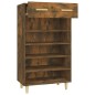 vidaXL Mueble zapatero madera contrachapada roble ahumado 60x35x105 cm vidaXL Mueble zapatero madera contrachapada roble ahumado 60x35x105 cm