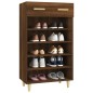 vidaXL Mueble zapatero madera contrachapada roble marrón 60x35x105 cm vidaXL Mueble zapatero madera contrachapada roble marrón 60x35x105 cm