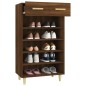 vidaXL Mueble zapatero madera contrachapada roble marrón 60x35x105 cm vidaXL Mueble zapatero madera contrachapada roble marrón 60x35x105 cm