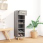 vidaXL Mueble zapatero madera contrachapada gris Sonoma 30x35x105 cm vidaXL Mueble zapatero madera contrachapada gris Sonoma 30x35x105 cm