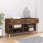 vidaXL Mueble zapatero madera contrachapada marrón roble 102x35x55 cm vidaXL Mueble zapatero madera contrachapada marrón roble 102x35x55 cm