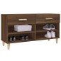 vidaXL Mueble zapatero madera contrachapada marrón roble 102x35x55 cm vidaXL Mueble zapatero madera contrachapada marrón roble 102x35x55 cm
