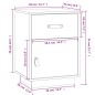 vidaXL Mesitas de noche 2 uds madera maciza pino blanco 40x34x55 cm vidaXL Mesitas de noche 2 uds madera maciza pino blanco 40x34x55 cm