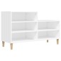 vidaXL Mueble zapatero madera contrachapada blanco 102x36x60 cm vidaXL Mueble zapatero madera contrachapada blanco 102x36x60 cm