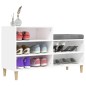 vidaXL Mueble zapatero madera contrachapada blanco 102x36x60 cm vidaXL Mueble zapatero madera contrachapada blanco 102x36x60 cm