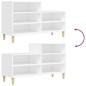 vidaXL Mueble zapatero madera contrachapada blanco 102x36x60 cm vidaXL Mueble zapatero madera contrachapada blanco 102x36x60 cm