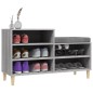 vidaXL Mueble zapatero madera contrachapada gris Sonoma 102x36x60 cm vidaXL Mueble zapatero madera contrachapada gris Sonoma 102x36x60 cm