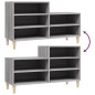 vidaXL Mueble zapatero madera contrachapada gris Sonoma 102x36x60 cm vidaXL Mueble zapatero madera contrachapada gris Sonoma 102x36x60 cm