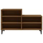 vidaXL Mueble zapatero madera contrachapada roble marrón 102x36x60 cm
