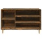 vidaXL Mueble zapatero madera contrachapada roble ahumado 102x36x60 cm vidaXL Mueble zapatero madera contrachapada roble ahumado 102x36x60 cm