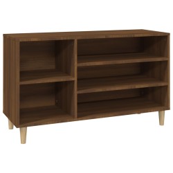 vidaXL Mueble zapatero madera contrachapada roble marrón 102x36x60 cm