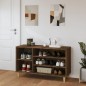 vidaXL Mueble zapatero madera contrachapada roble marrón 102x36x60 cm