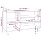 vidaXL Mueble zapatero madera contrachapada roble marrón 102x36x60 cm