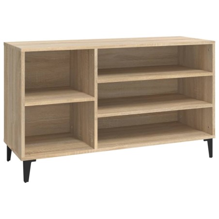 vidaXL Mueble zapatero madera contrachapada roble Sonoma 102x36x60 cm