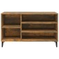 vidaXL Mueble zapatero madera contrachapada roble ahumado 102x36x60 cm vidaXL Mueble zapatero madera contrachapada roble ahumado 102x36x60 cm