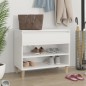 vidaXL Mueble zapatero madera contrachapada blanco brillo 70x36x60 cm vidaXL Mueble zapatero madera contrachapada blanco brillo 70x36x60 cm