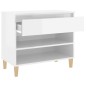 vidaXL Mueble zapatero madera contrachapada blanco brillo 70x36x60 cm vidaXL Mueble zapatero madera contrachapada blanco brillo 70x36x60 cm
