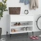 vidaXL Mueble zapatero madera contrachapada blanco 70x36x60 cm vidaXL Mueble zapatero madera contrachapada blanco 70x36x60 cm