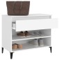 vidaXL Mueble zapatero madera contrachapada blanco 70x36x60 cm vidaXL Mueble zapatero madera contrachapada blanco 70x36x60 cm
