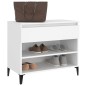 vidaXL Mueble zapatero madera contrachapada blanco 70x36x60 cm vidaXL Mueble zapatero madera contrachapada blanco 70x36x60 cm