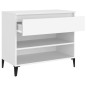 vidaXL Mueble zapatero madera contrachapada blanco 70x36x60 cm vidaXL Mueble zapatero madera contrachapada blanco 70x36x60 cm