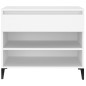 vidaXL Mueble zapatero madera contrachapada blanco 70x36x60 cm vidaXL Mueble zapatero madera contrachapada blanco 70x36x60 cm