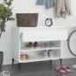 vidaXL Mueble zapatero madera contrachapada blanco brillo 70x36x60 cm vidaXL Mueble zapatero madera contrachapada blanco brillo 70x36x60 cm