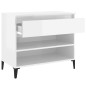 vidaXL Mueble zapatero madera contrachapada blanco brillo 70x36x60 cm vidaXL Mueble zapatero madera contrachapada blanco brillo 70x36x60 cm