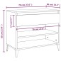 vidaXL Mueble zapatero madera contrachapada blanco brillo 70x36x60 cm vidaXL Mueble zapatero madera contrachapada blanco brillo 70x36x60 cm