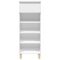 vidaXL Mueble zapatero madera contrachapada blanco 40x36x105 cm