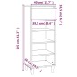 vidaXL Mueble zapatero madera contrachapada blanco 40x36x105 cm