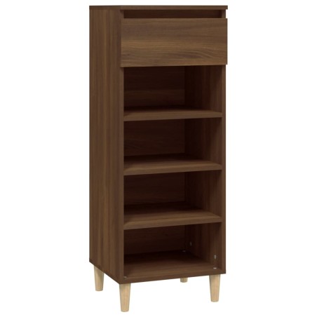 vidaXL Mueble zapatero madera contrachapada roble marrón 40x36x105 cm