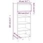 vidaXL Mueble zapatero madera contrachapada roble marrón 40x36x105 cm vidaXL Mueble zapatero madera contrachapada roble marrón 40x36x105 cm