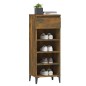 vidaXL Zapatero madera contrachapada roble ahumado 40x36x105 cm