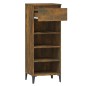 vidaXL Zapatero madera contrachapada roble ahumado 40x36x105 cm