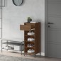 vidaXL Mueble zapatero madera contrachapada marrón roble 40x36x105 cm vidaXL Mueble zapatero madera contrachapada marrón roble 40x36x105 cm