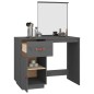 vidaXL Mesa tocador de madera maciza de pino gris 95x50x134 cm vidaXL Mesa tocador de madera maciza de pino gris 95x50x134 cm