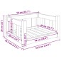 vidaXL Cama para perros madera maciza marrón miel 55,5x45,5x28 cm vidaXL Cama para perros madera maciza marrón miel 55,5x45,5x28 cm