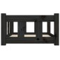 vidaXL Cama para perros madera maciza de pino negro 65,5x50,5x28 cm vidaXL Cama para perros madera maciza de pino negro 65,5x50,5x28 cm